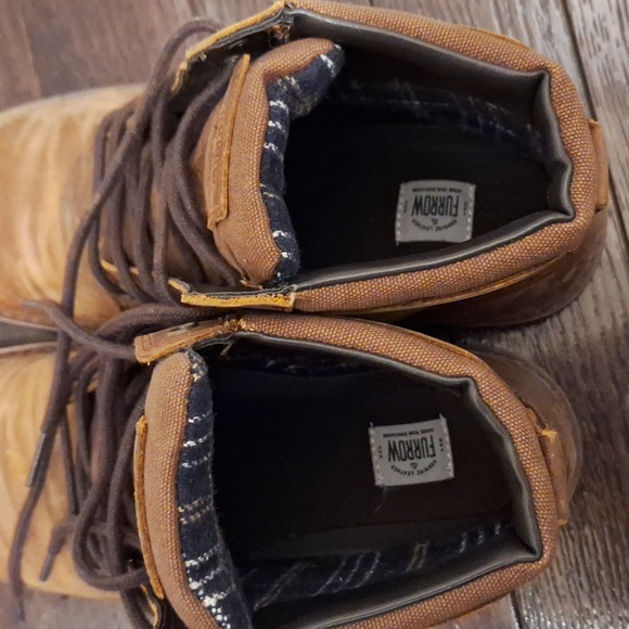 Furrow Brown Leather Boots Size 11 - Picture 6 of 10